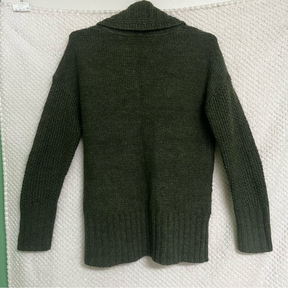 Ann Taylor LOFT Wool Alpaca Blend Sweater Shawl Collar Pullover Large - Picture 8 of 9